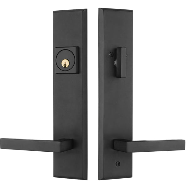 Single Cylinder Keyed Savoy Solid Brass Entry Hardware - Oil Rubbed Bronze Finish from Pacific Pride.