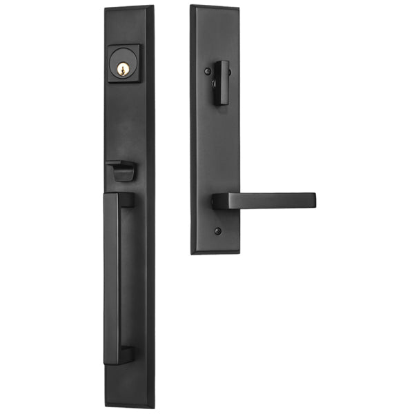 Single Cylinder Keyed Lumina Solid Brass Entry Hardware - Oil Rubbed Bronze Finish from Pacific Pride.