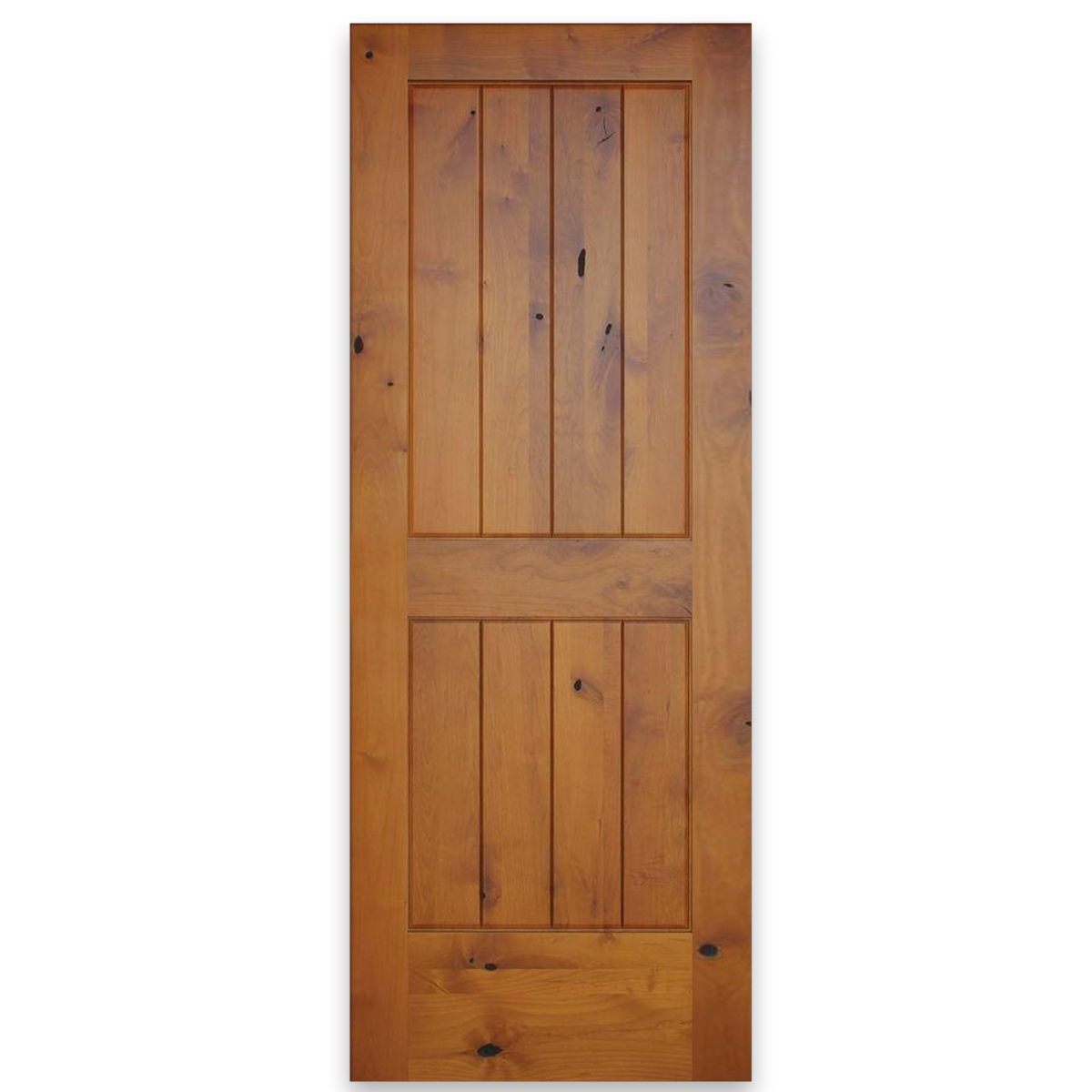 Modern VGroove American Knotty Alder Wood Door Interior Door Slab