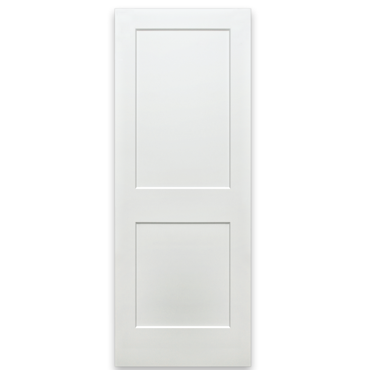 Shaker 2Panel Primed White Pine Wood Door Slab Interior Door Slab