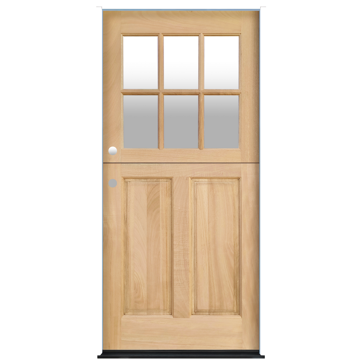 Cottage Unfinished Mahogany Dutch Exterior Door | New Residential Entry ...