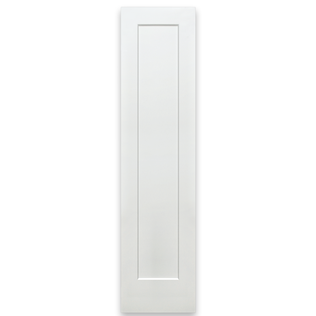 Shaker 1-Panel Primed White Pine Wood Interior Door Slab